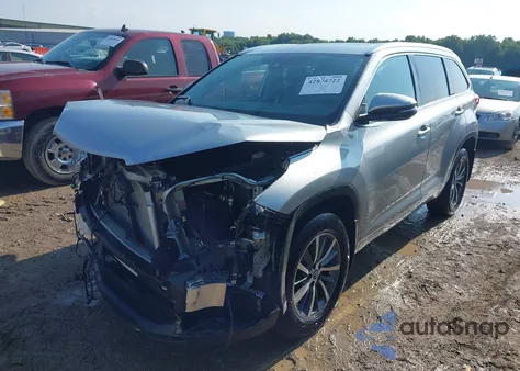 2018 Toyota Highlander Se/Xle from USA, damaged, VIN 5TDJZRFH6JS557974